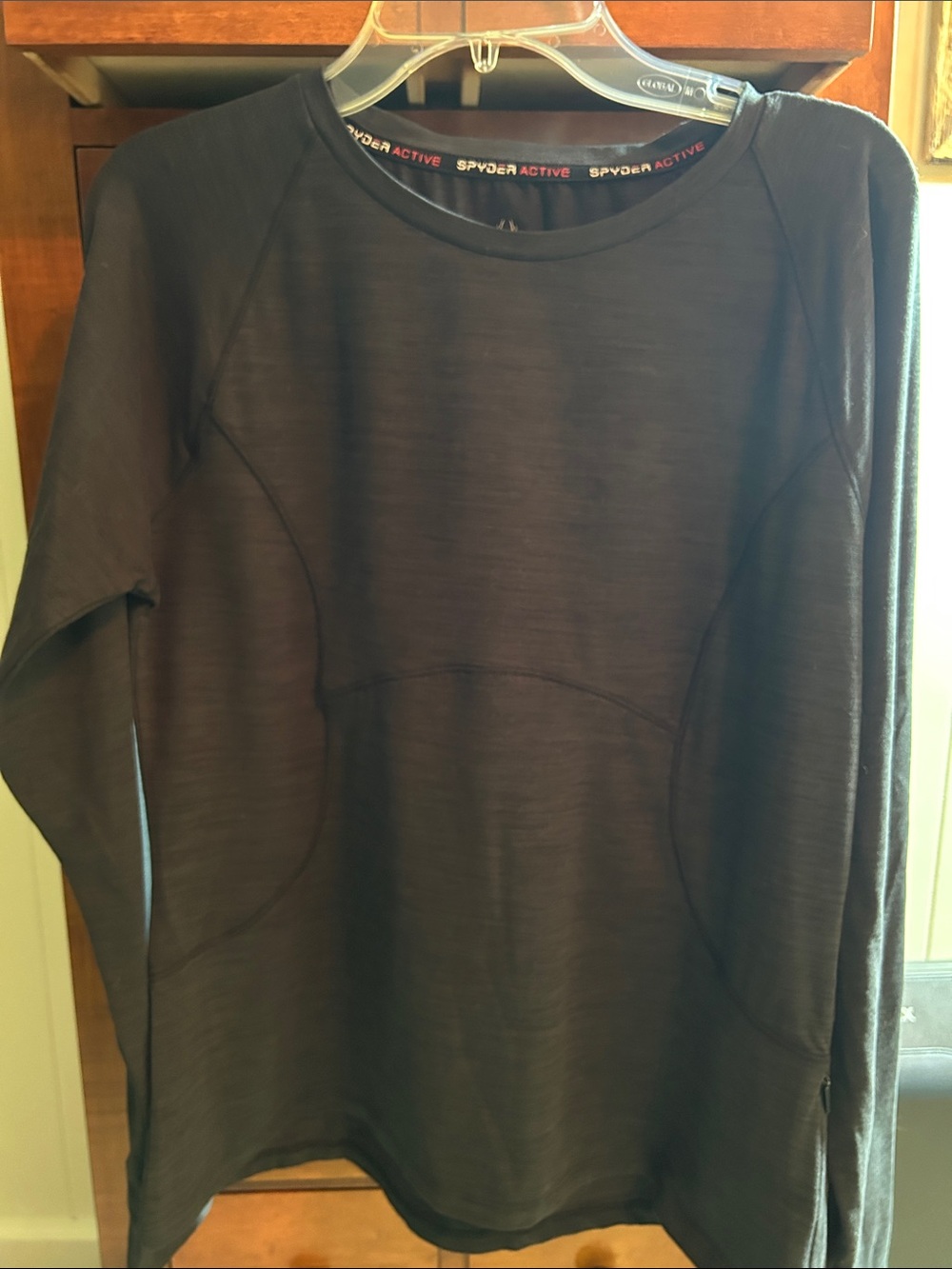 Spyder Black Women's Long-Sleeve Pullover Performance Top